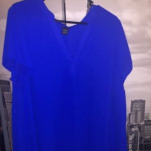 Cobalt blue torrid blouse